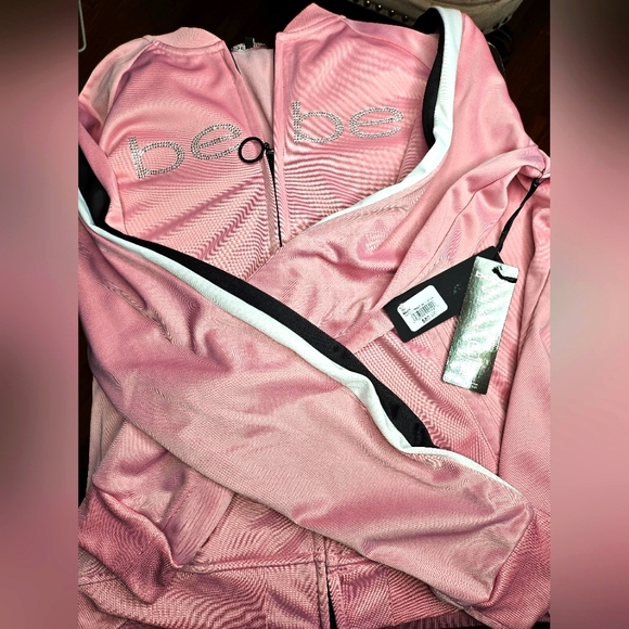 Bebe jacket track suit top Large NWT - Picture 1 of 5
